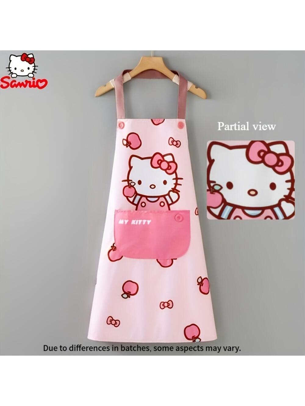 Hello Kitty Pink Apron with Front Pocket